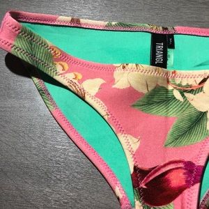Triangl flower printed bathing suit bottoms